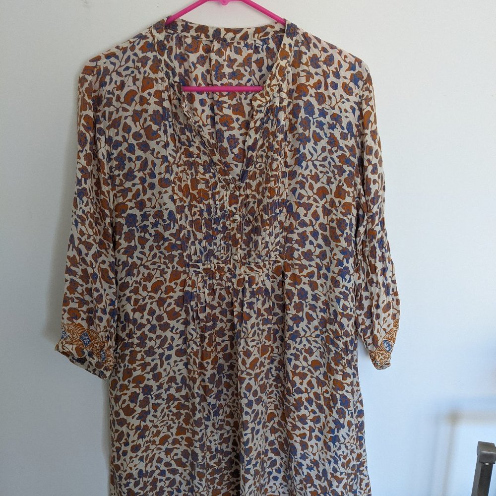 Orange and Blue Beach Dress